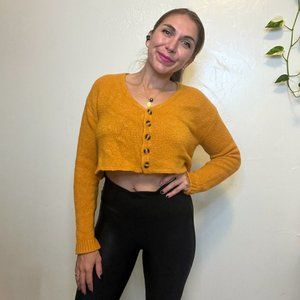 Orange crop sweater